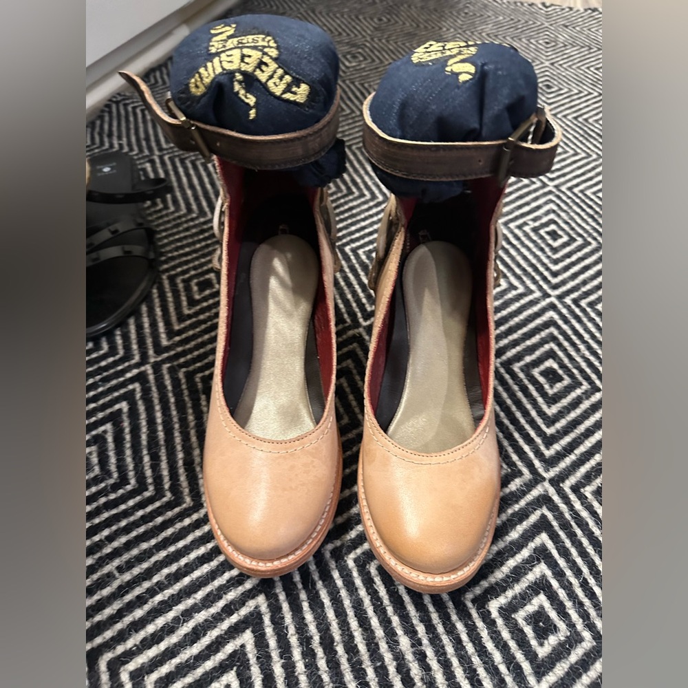 Freebird Tan Heeled Boots
